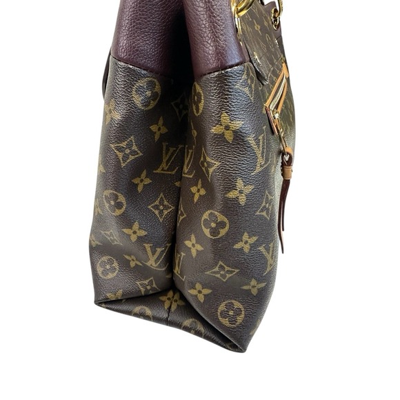 Louis Vuitton Monogram Canvas Olympe Shoulder Handbag Push Lock Closure Purple - Picture 9 of 17